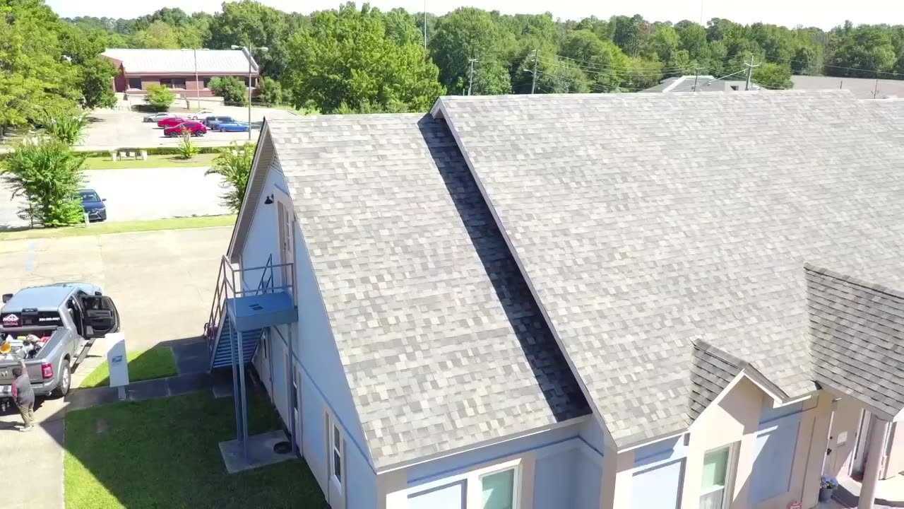 Finished apartment building